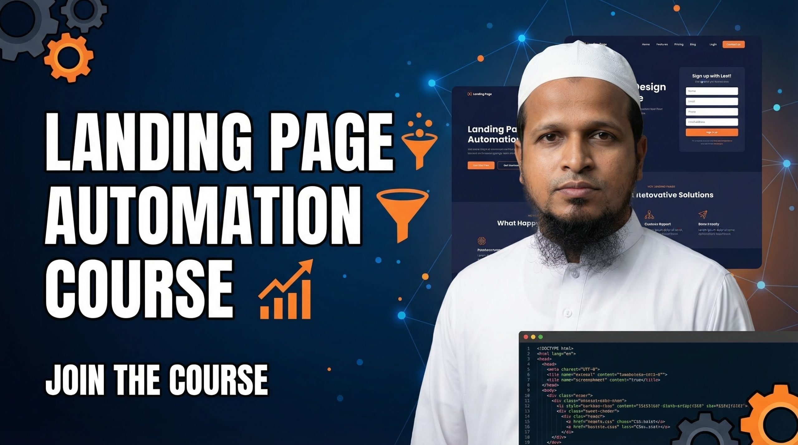 Landing page automation course